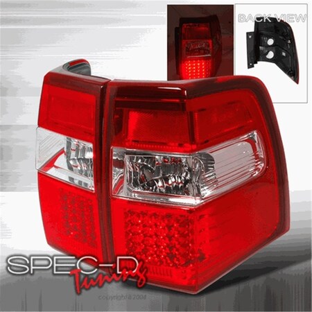 Overtime LED Tail Lights for 07 to 09 Ford Expedition, Red - 29 x 14 x 10 in. OV526722