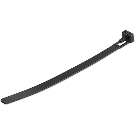 Startech.Com Cable Tie, 6 in L, 1-1/8 in Max Bundle Dia., Black, Nylon 6/6, 50 lb Strength CBMZTRB6BK