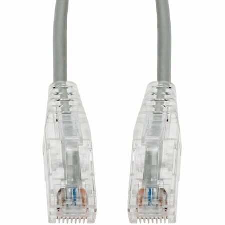 Add-On 15ft Gray CAT 6 Slim PVC Ethernet Cable Snagless Clear-Claw RJ-45 M/M ADD-15FSLCAT6-GY
