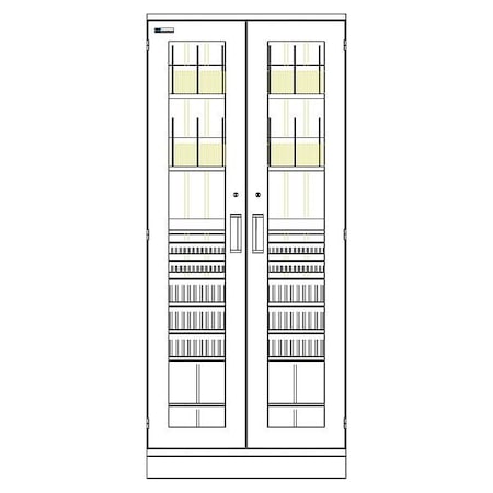 Capsa Healthcare Stationary Medical Cabinets LP-XT2736-G-GEN