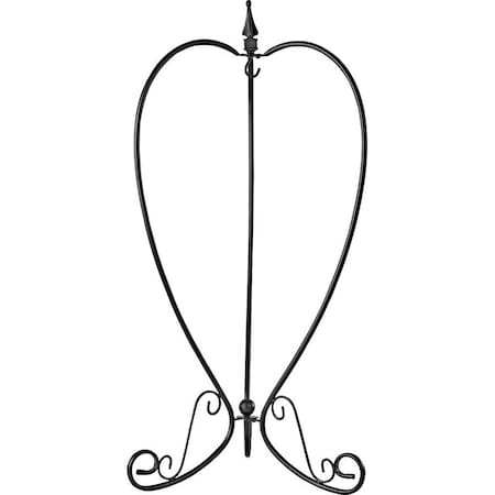 Landscapers Select Hanging Planter, 373 in OAW, 93 in OAD, 2212 in OAH, Steel, Black, PowderCoated JY-06