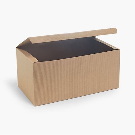 Nashville Wraps Recycled Kraft Pinstripe 1 Piece Gift Boxes, 15x7x7, 50PK KG11