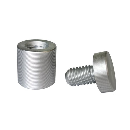 Beeline 4-Piece Economical Aluminum Standoff Kit, 1/2 in x 1 in, Polished Silver SPA51S