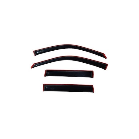 Ventshade Rainguards, Low Profile, In-Channel, Smoke, Acrylic, Set Of 4 194812