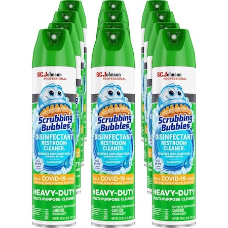 Scrubbing Bubbles Disinfectant Cleaner, 25 fl oz (0.8 quart) White, 12 PK SJN313358CT