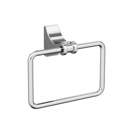 Amerock Davenport Chrome Transitional 5-1/4 in 133 mm Length Towel Ring BH3605226