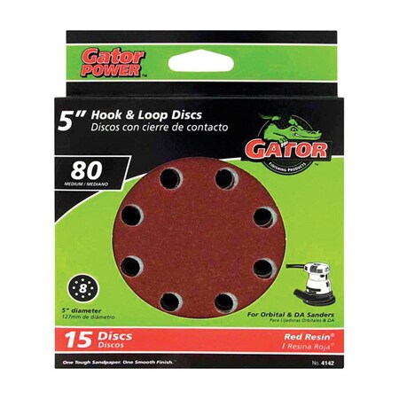 Defenseguard 5 in. 80 Grit Sand Disc, 15PK DE3310915