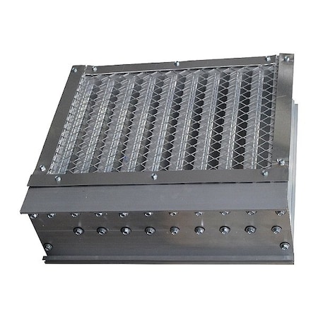 S&P Air Control Intake Louver, 23 1/2" H, Drainable Blade WDV-130 2424