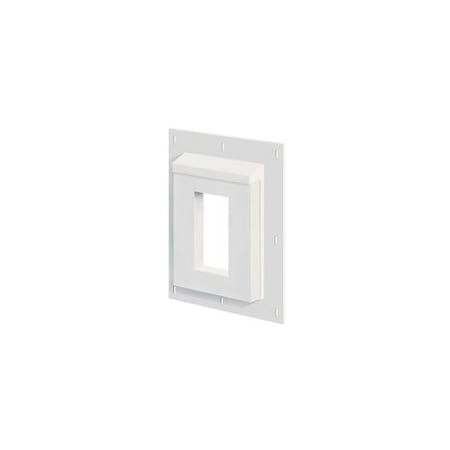 Builders Edge SturdiMount 3SMR68TW Mounting Block, 9-1/16 in W, Receptacle Mounting, Fiber Cement, White 3SMR68TW