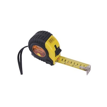 The Brush Man 33ft Tape Measure, Rubber-Coated Plastic Housing TAPE-MEAS 33