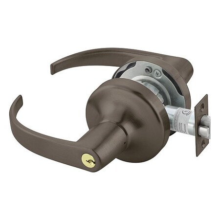 Mckinney Door Lever Lockset, Mechanical, Classroom 4708LN PB 613E SCH C