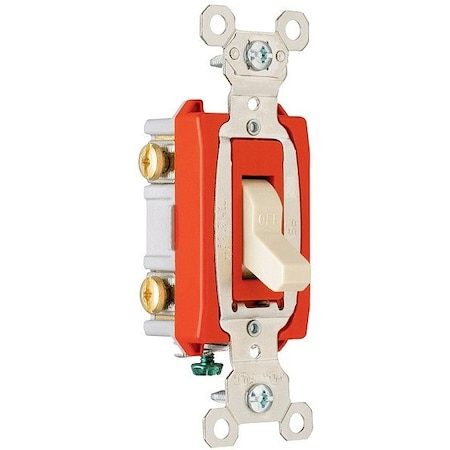 Pass & Seymour Wall Switch, 2 hp, Toggle, 20 A, White PS20AC2w