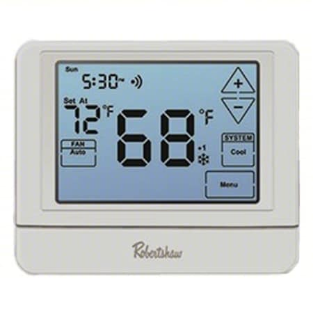 Robertshaw Low Voltage Thermostat, Plastic, Digital RS10421T