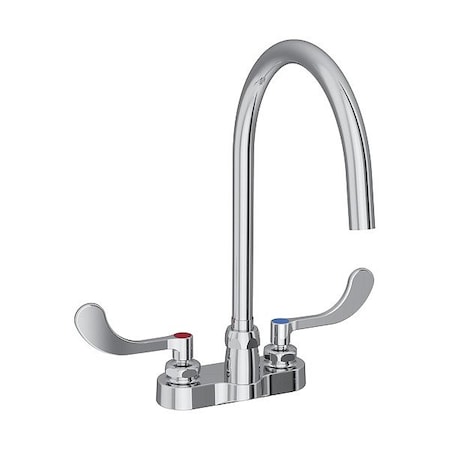Elkay Handle-Operated Faucet, Manual, Gooseneck LK406LGN08T4