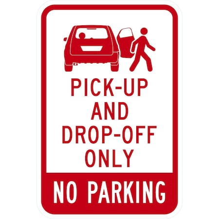 Lyle Pick-Up And Drop-Off Only, 12x18, Non-Reflective, White G-4825-NA_12x18
