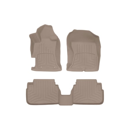 Weathertech Tan, Front and Rear FloorLiner HP 451107-1-2IM