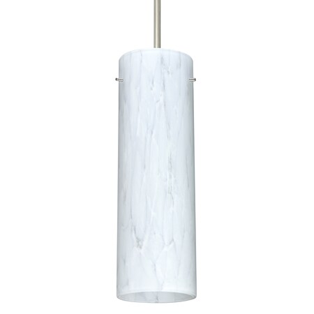Besa Lighting Besa Stilo 9 Pendant, Carrera, Satin Nickel Finish, 1x 9W LED 1JT-493019-LED-SN