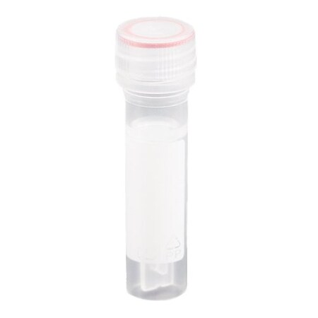 Simport Scientific Cryostore Vial with O-Ring, Flat Top Screw Cap Pre-Attached, Sterile, 2.0ml Capacity, 500PK 212406