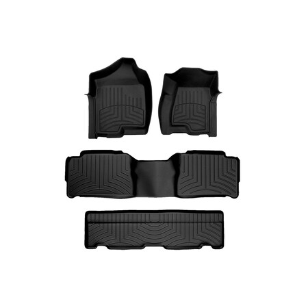 Weathertech Black, Front and Rear and Rear FloorLiner HP 44003-1-2-3IM