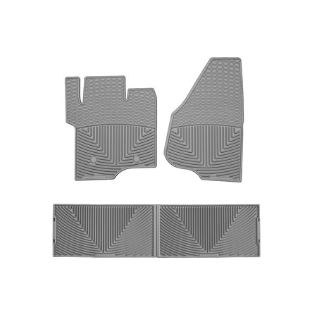 Weathertech Grey, Front and Rear All Weather Floor Mats W203GR-W207GR