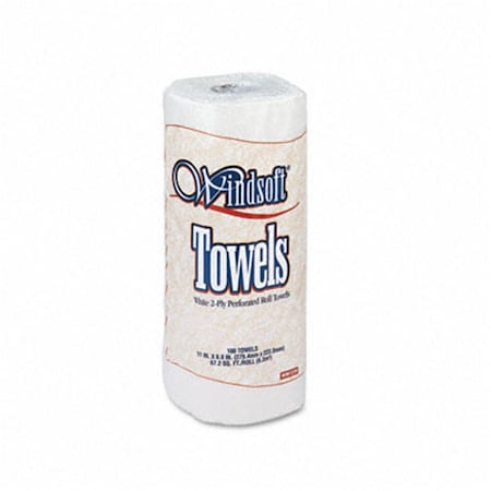 Windsoft Paper Towel Roll  8-7/8 x 11  White  100/roll 1220RL