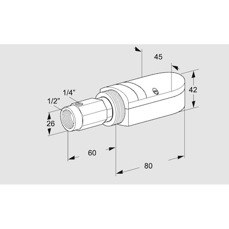 Honeywell Kromschroder Flame Sensor UVS 10D3 1/2in NPTFemale KS84315207