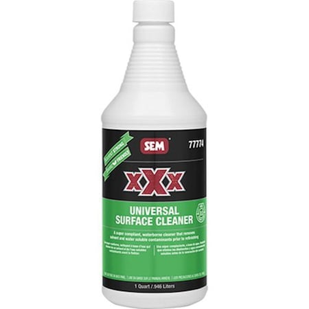Sem XXX Universal Surface Cleaner, 1 quart Can, Clear, Liquid 77774