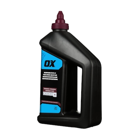 Ox Tools 40-ounce/2.5-Pound Hi-Permanence Crimson Red Marking Chalk, Permanence 4 OX-P630810