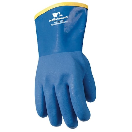 Wells Lamont Unisex Winter Lined Chemical Gloves Blue One Size Fits All 194