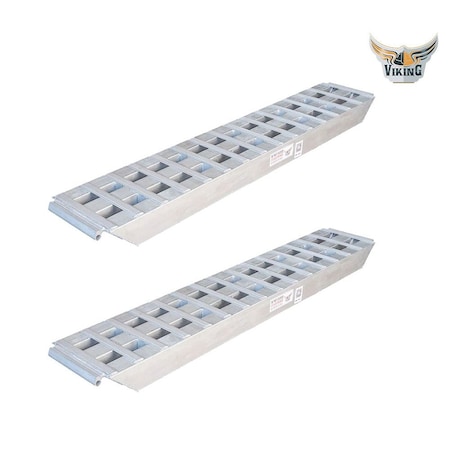 Mytee Products 18 inx96 in Viking Trailer Upper Ramps for Flatbed Trailers - 23,500 lbs/Axle RAMP-1896-U