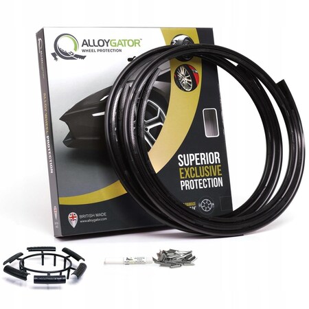 Araba Vector KIT4BLCKV3 24 ft. Wheel Rim Protector, Black - Set of 4 AR3288039