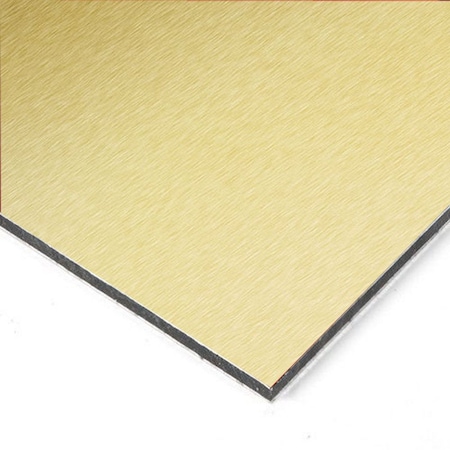 Falken Design Brushed Gold ACM Panel 36in x 48in x 1/8in - Paintable, Lightweight, Ideal for Signs ACP-Brushed Gold-1/8-3648