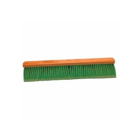 Magnolia Brush No. 6A Line Floor Brushes, 24 in, 4 in Trim L, Light Green Flagged-Tip Plastic 455-624-A