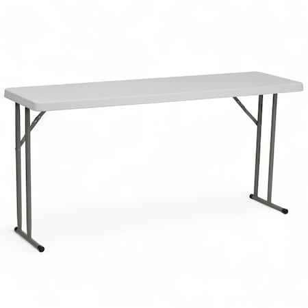 Flash Furniture Rectangle Training Table, Plastic Top, White RB-1860-GG