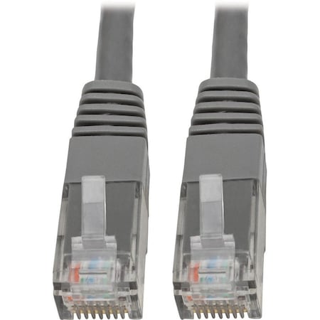 Eaton Tripp Lite Series Cat6 Gigabit Molded UTP Ethernet Cable RJ45 M/M, PoE, Gray, 10 ft. 3.05 m N200-010-GY