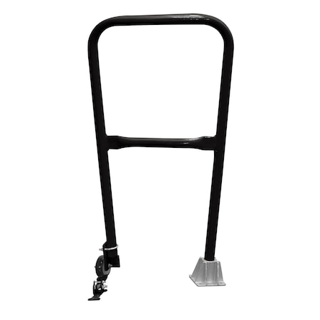 Vestil Steel Dock Safety Swing Gate 2 Ft. Length Black SSG-2-BK