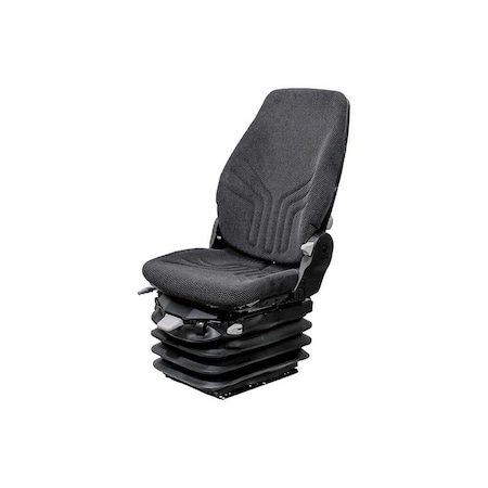 Uni Pro 722 Air Suspension Seat | 12-Volt | Black/Gray Fabric 8763