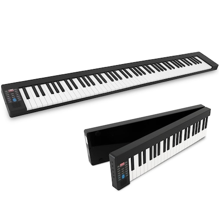 Pyle Pyle Electric Keyboard Piano 88 Keys, Foldable, Bluetooth, 128 Rhythms/Tones, Sustain Pedal, Bag Included PKBRD8100