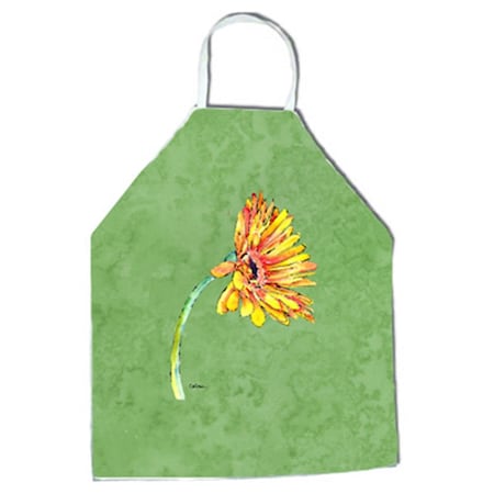 Carolines Treasures 27 H x 31 W in. Gerber Daisy Orange Apron 8854APRON