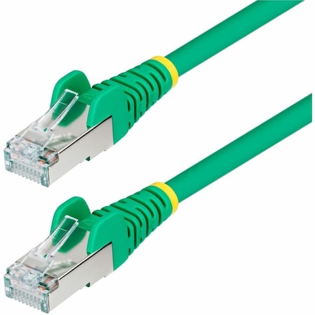 Startech.Com 1FT GREEN CAT6A ETHERNET CABLE, SNAGLESS RJ45, 10G, 100W POE, S/FTP, LSZH, 27AWG NLGN-1F-CAT6A-PATCH
