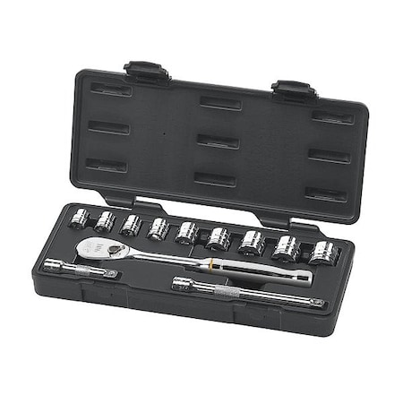 Gearwrench 12 Piece 3/8" Drive 6 Point Standard SAE Mechanics Tool Set 80556