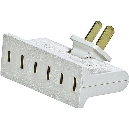 Eaton Wiring Devices Plug Adapter, Outlet Adapter, 1-15R, White BP1792W-SP