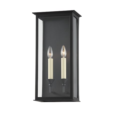 Troy Lighting Chauncey 2 Light Exterior 9.5 In. Textured Black B6992-TBK
