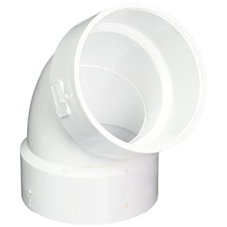 Charlotte Pipe And Foundry PVC 003191200HA 4IN 60 ELBOW PVC DWV PVC 00319 1200HA