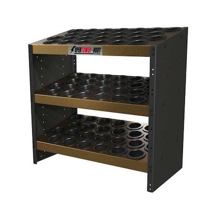 Huot CNC SuperTower, 0 Drawer, Gold, Steel, 33 3/4 in W x 17 1/2 in D x 33 1/2 in H 23880