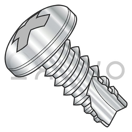 Oxoxo 2-32X1/2 Phillips Pan Thread Cutting Screw Type 25 Fully Threaded 410 Stainless Steel, 5000PK 515731