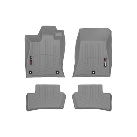 Weathertech Grey, Front and Rear Floorliners 461655-1-2