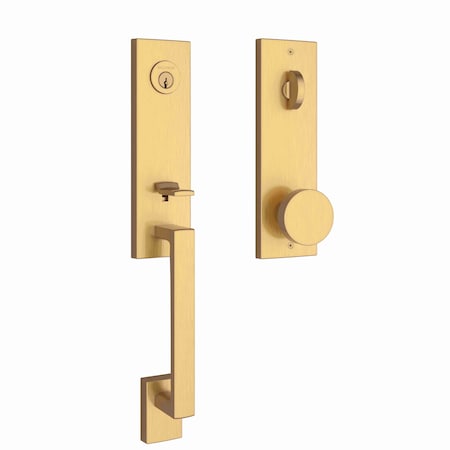 Baldwin Emergency Egress Seattle Handleset with Contemporary Knob and Contemporary Square EESEAXCONCQE044