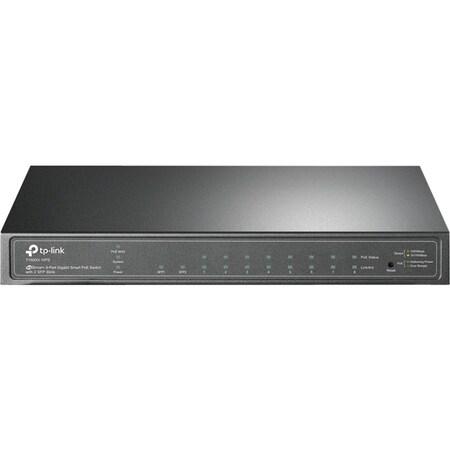 Tp-Link JetStream 8-Port Gigabit Smart PoE Switch w/ 2x SFP Slots T1500G-10PS