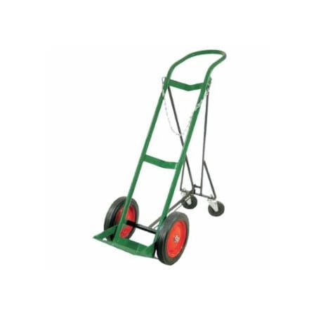 Anthony H/T Size Cylinder Cart, Sngl, 15 in W x 46 in H x 15 in D, 10 in dia x 1.75 in W Wheels,  021-6114